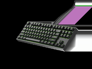 "Genesis" mechaninė žaidimų klaviatūra THOR 404 TKL RGB mechaninė žaidimų klaviatūra Laidinė JAV Gateron Yellow Pro USB Type-A 1005 g