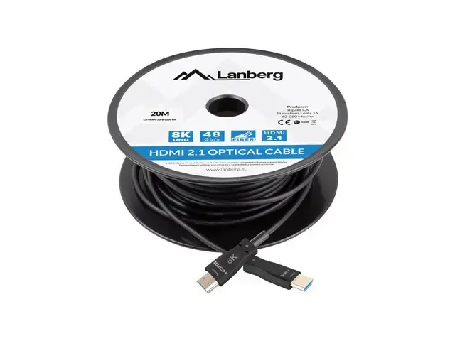 LANBERG HDMI v2.1 8K M/M kabelis 20 m optinis AOC