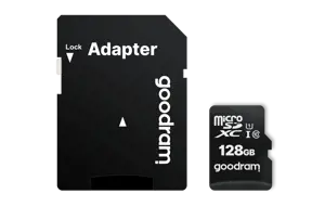 Goodram M1AA, 128 GB, MicroSDXC, Class 10, UHS-I, 100 MB/s, 10 MB/s