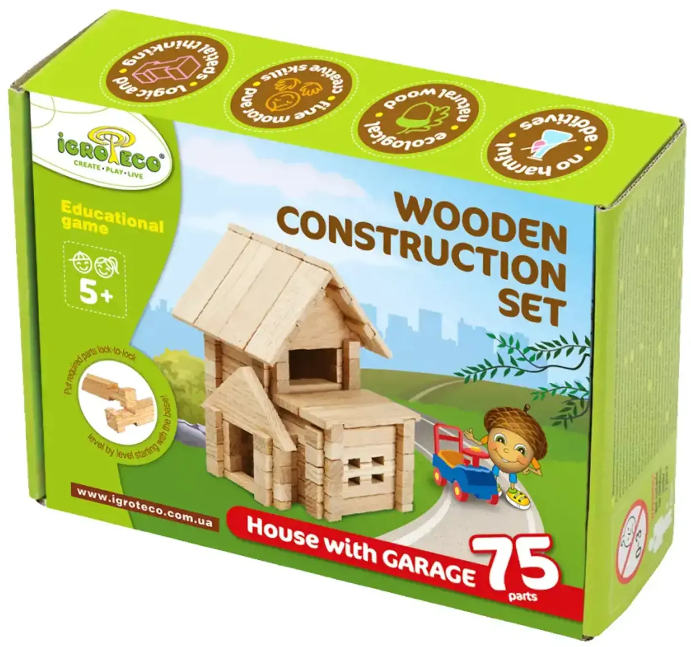 Konstruktorius - Namas su garažu, 75 det.