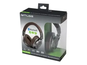 "Muse" stereofoninės ausinės M-278BT su ausinėmis, per ausis, rudos spalvos