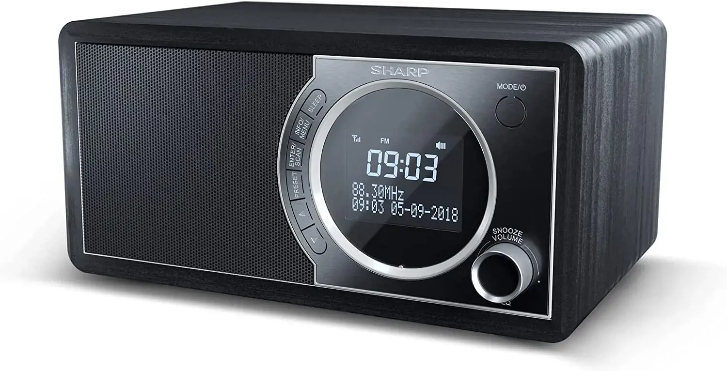 Sharp DR-450, asmeninis, skaitmeninis, DAB, DAB+, FM, 87,5 - 108 MHz, 174,928 - 239,2 MHz, 3 W