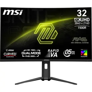 LCD Monitor MSI MAG 321CUPDF 31.5" Gaming/Curved/4K Panel VA 3840x2160 16:9 160 Hz 0.5 ms MAG321CUP…