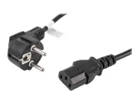 LANBERG Maitinimo laidas CEE 7/7->IEC 320 C13 1,8 m tiesus