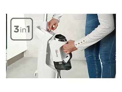"Polti" garų valytuvas PTEU0295 "Vaporetto 3 Clean 3-in-1" Galingumas 1800 W, vandens bakelio talpa 0,5 l, baltas