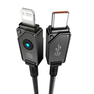 "Baseus" USB C-IP 20A greitojo įkrovimo kabelis, 1 m (juodas)
