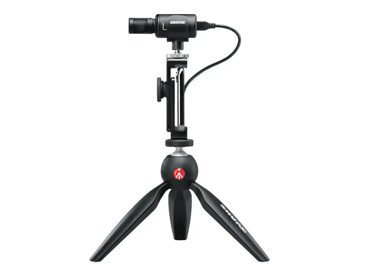 "Shure MV88+ VIDEO KIT" juodos spalvos stalinis mikrofonas
