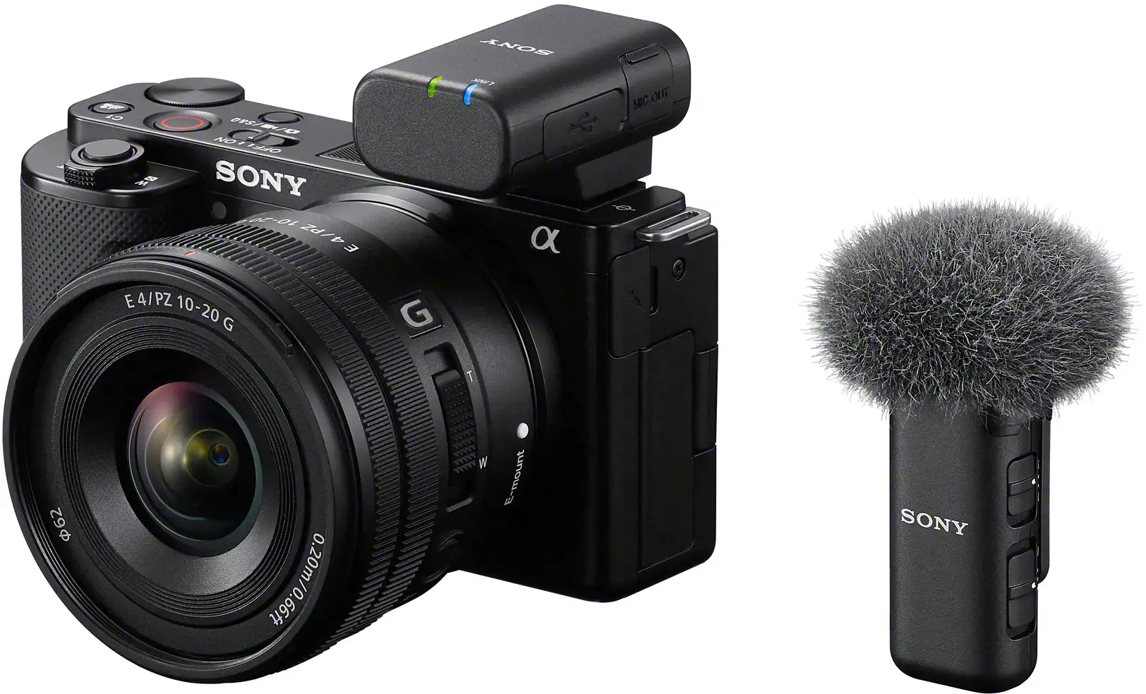Sony ECM-W3S, Digital camera microphone, 24 bit, 48 kHz, Wired & Wireless, Bluetooth/3.5 mm, 150 m