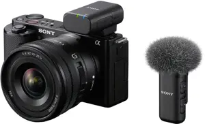 Sony ECM-W3S, Digital camera microphone, 24 bit, 48 kHz, Wired & Wireless, Bluetooth/3.5 mm, 150 m
