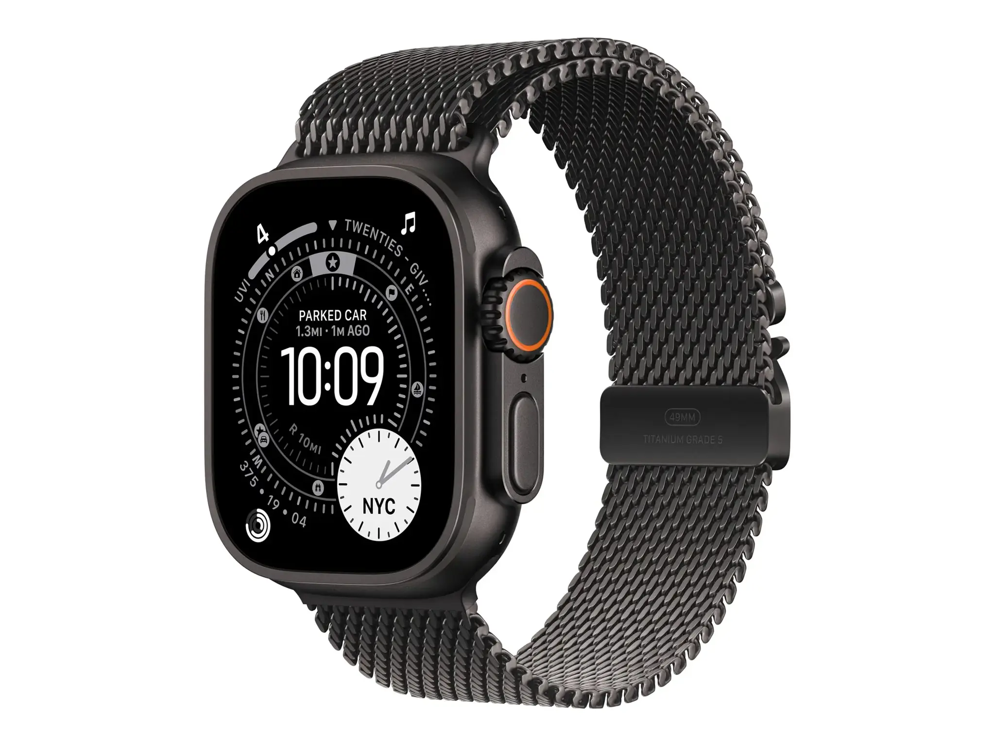 Apple | 49mm Black Titanium Milanese Loop - Large