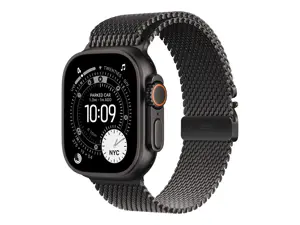 Apple | 49mm Black Titanium Milanese Loop - Large