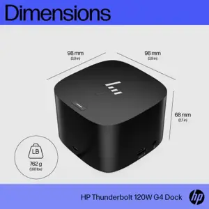 "HP Thunderbolt 120W G4" nešiojamojo kompiuterio dokas (LT)