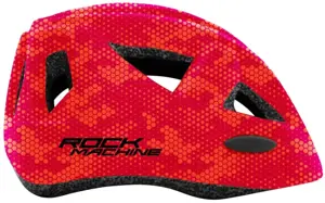 Apsauginis raudonas šalmas Rock Machine Racer S/M (52-56 cm)