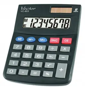 Vector VC-805 Office Calculator, black