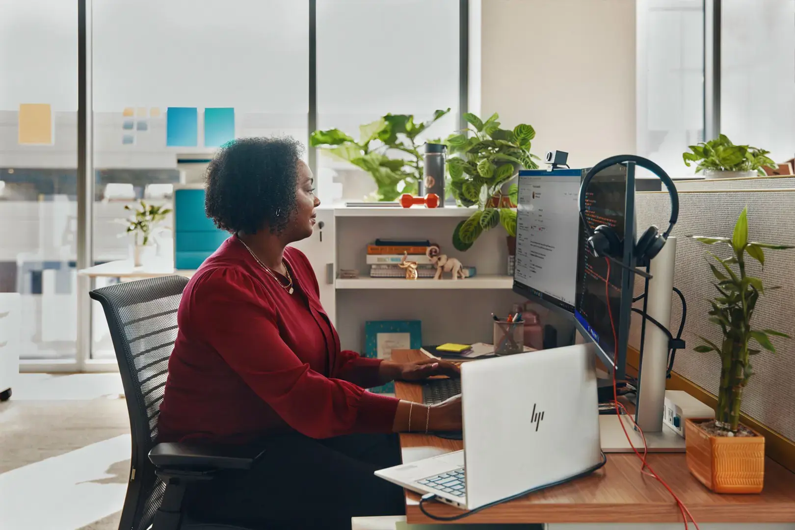 POLY Blackwire 3320 Stereo USB-C Headset +USB-C/A Adapter, Wired, Office/Call center, 131 g, Headset, Black