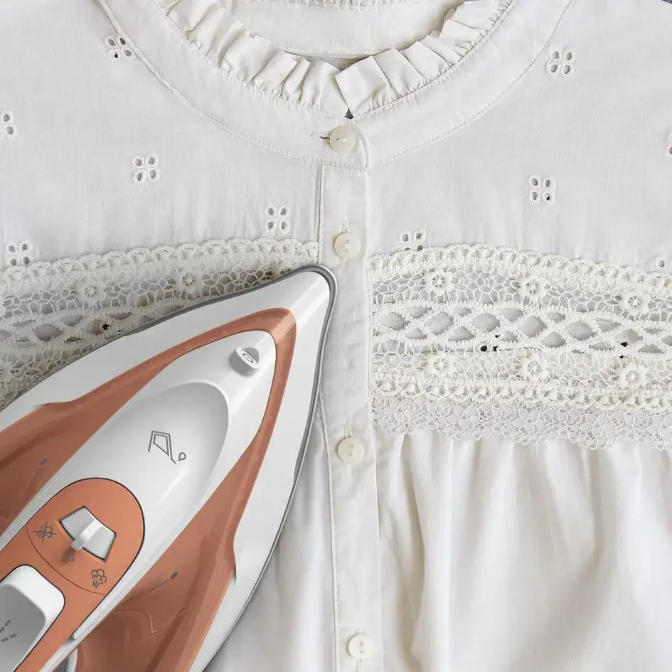 Tefal Virtuo 30 FV2C40E0 iron Dry & Steam iron Ceramic soleplate 2000 W Peach, White