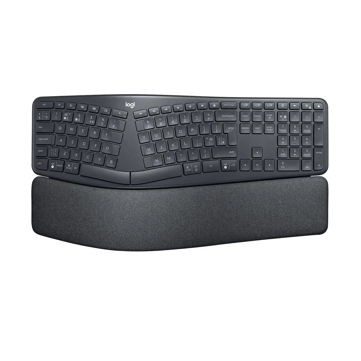 LOGITECH ERGO K860 KLAVIATŪRA - GRAFITINĖ (JAV)