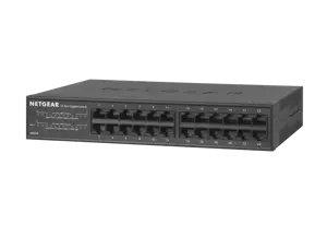 NETGEAR GS324, nevaldomas, Gigabit Ethernet (10/100/1000), montuojamas į stovą, montuojamas ant sie…