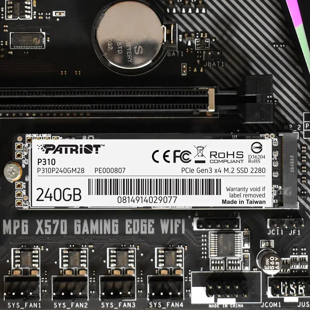 SSD diskas PATRIOT MEMORY P310P240GM28 240 GB, M.2 2280, PCIe 3.0 x4 (NVMe)