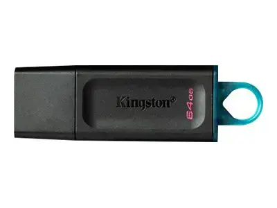 KINGSTON 64 GB USB 3.2 Gen 1 duomenų kaupiklis "DataTraveler Exodia", juoda + žydra