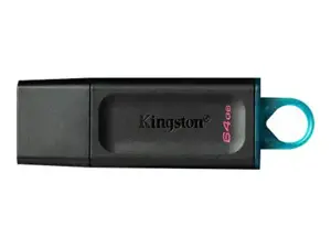 KINGSTON 64 GB USB 3.2 Gen 1 duomenų kaupiklis "DataTraveler Exodia", juoda + žydra