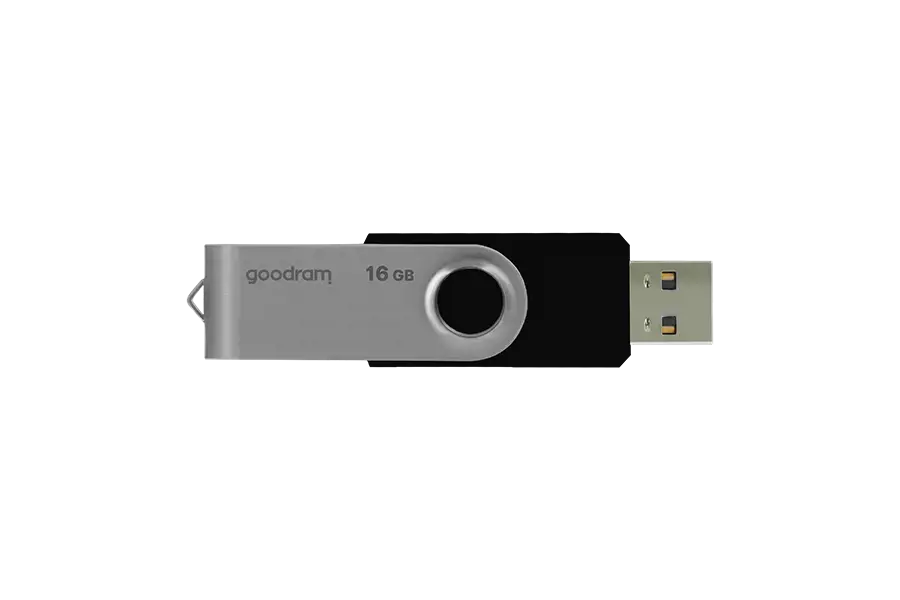 Goodram UTS2, 16 GB, USB Type-A, 2.0, 20 MB/s, Swivel, Black