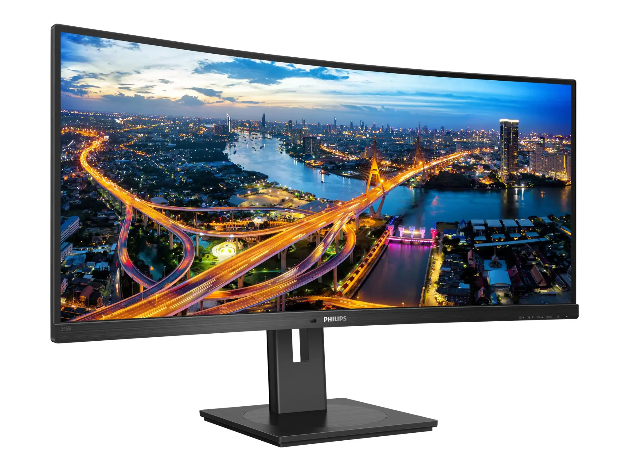 Monitorius Philips B Line 345B1C/00, 86.4 cm (34"), 3440 x 1440 pixels, Quad HD, LCD, 4 ms, Black