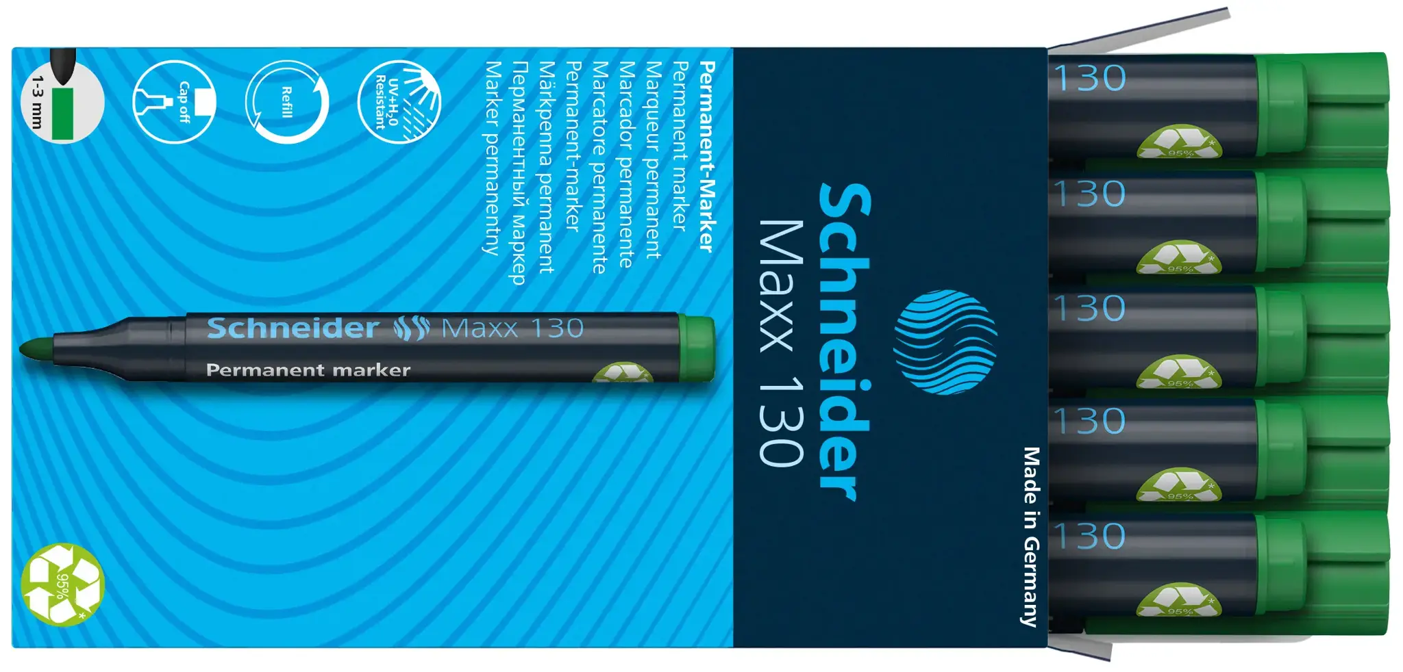 Permanentinis žymeklis SCHNEIDER MAXX 130, 1 - 3 mm