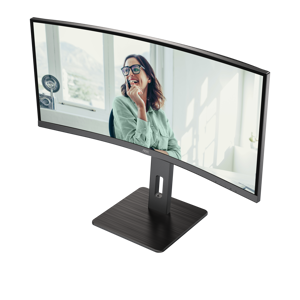 AOC CU34P3CV 34 colių VA 3440x1440 21:9 4 ms HDMI DP USB Juoda