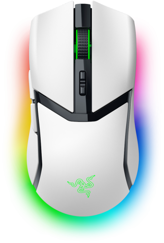 Razer Cobra Pro Belaidė žaidimų pelė RF Wireless + Bluetooth + USB-C, 30000 DPI, Balta