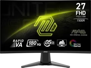 LCD Monitor MSI MAG 27C6F 27" Gaming/Curved Panel VA 1920x1080 16:9 180Hz 0.5 ms MAG27C6F