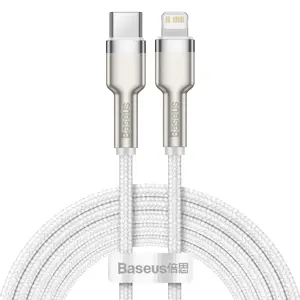 USB-C cable for Lightning Baseus Cafule, PD, 20W, 2m (white)