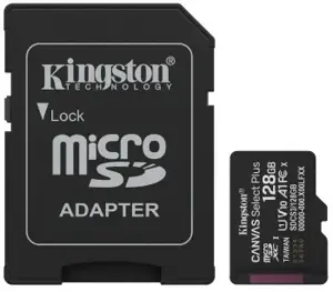 MEMORY MICRO SDXC 128GB UHS-I/W/ADAPTER SDCS3/128GB KINGSTON