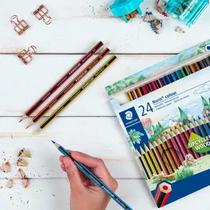 Spalvoti pieštukai STAEDTLER NORIS COLOUR 185, 24 spalvos