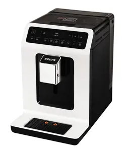 Krups Evidence EA8901, Espresso machine, 2.3 L, Coffee beans, Built-in grinder, 1450 W, White