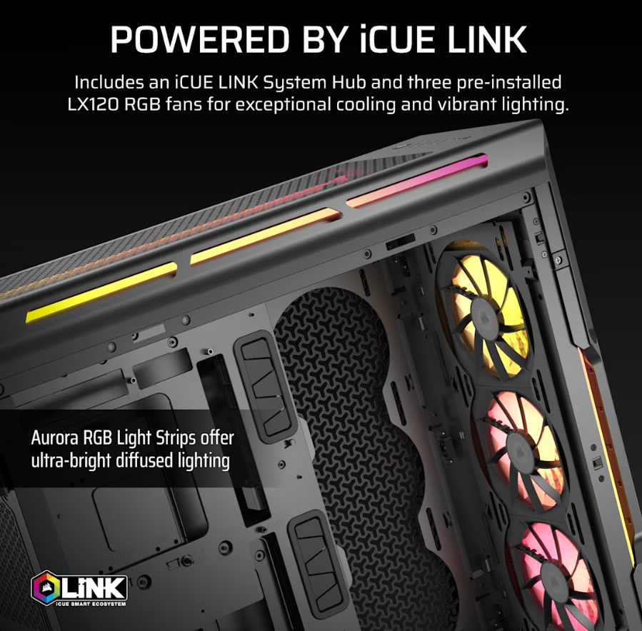 Corsair iCUE LINK 5000T LX RGB Midi Tower Black