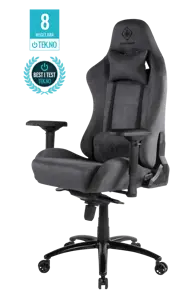 Žaidimų kėdė DELTACO GAMING DC430 iš minkšto Alcantara audinio, 4D porankiai, ergonomiška, 5 taškų …