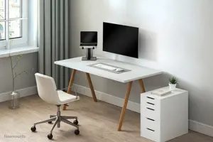 "Neomounts by Newstar" sulankstomas nešiojamojo kompiuterio stovas, Nešiojamojo kompiuterio stovas, sidabrinis, 25,4 cm (10"), 43,2 cm (17"), 254 - 431,8 mm (10 - 17"), 5 kg