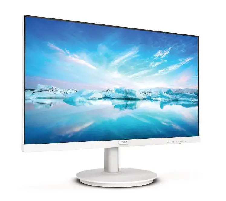 Philips V Line 241V8AW/00, 23.8", Full HD, IPS, 4 ms, 75 Hz, White, 60.5 cm (23.8"), 1920 x 1080 pixels, Full HD, LCD, 4 ms, White