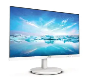 Philips V Line 241V8AW/00, 23.8", Full HD, IPS, 4 ms, 75 Hz, White, 60.5 cm (23.8"), 1920 x 1080 pixels, Full HD, LCD, 4 ms, White