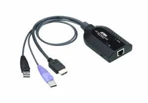 ATEN su garso ir išmaniosios kortelės palaikymu, USB, USB, HDMI, juoda, metalinė, violetinė, RJ-45,…