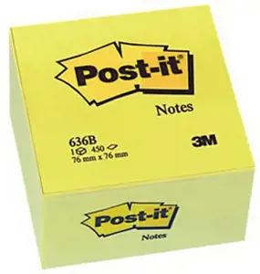 Lipnūs lapeliai POST - IT  "Cube", 76 x 76 mm, 450 lapelių