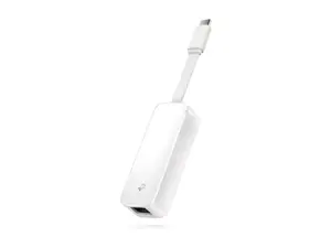 "TP-Link" USB Type-C to RJ45 Gigabit Ethernet tinklo adapteris, laidinis, USB, Ethernet, 1000 Mbps, baltas
