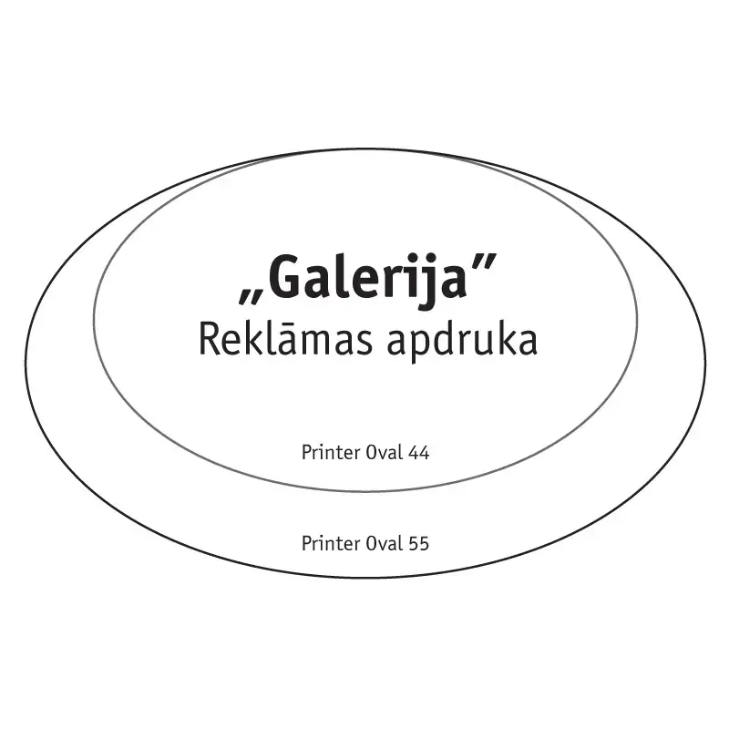 Antspaudo korpusas PRINTER OVAL44