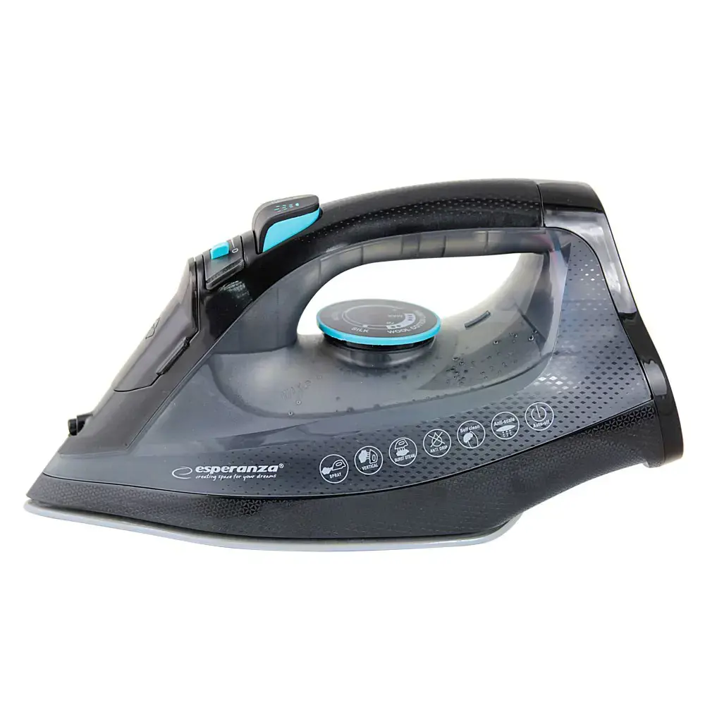 Esperanza EHI010 Steam iron Ceramic soleplate Grey, Black 2600 W