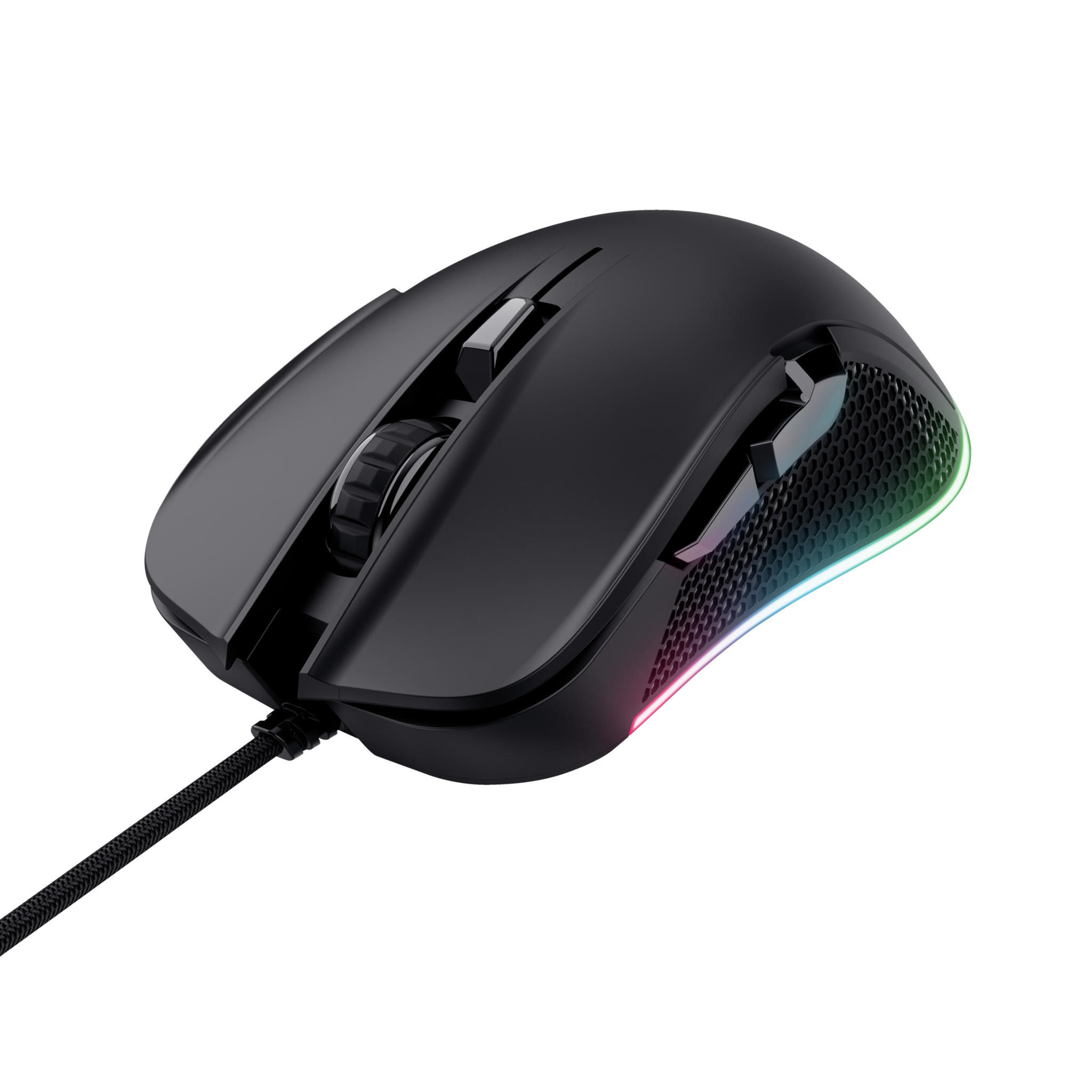 "Trust GXT 922 YBAR", dešinioji ranka, optinis, A tipo USB, 7200 DPI, juodas