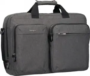TARGUS HYBRID 16" BRIEFCASE BACKPACK, GREY