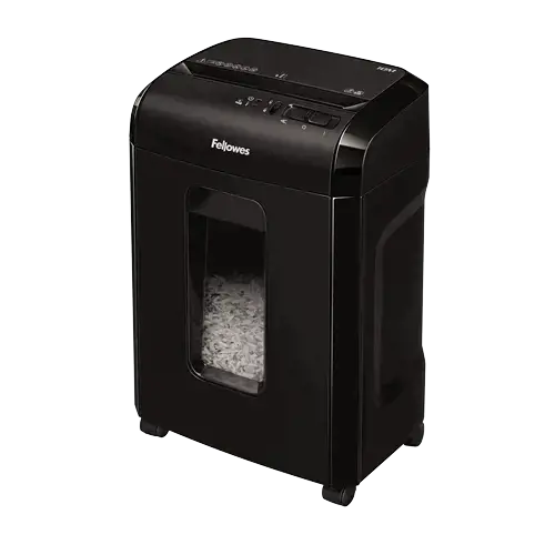 "Fellowes Powershred 10M", smulkinimas mikroautomačiu, 2 x 12 mm, 19 l, 4 ratukai, 10 min, P-5