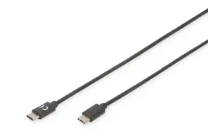 ASSMANN USB Type-C jungiamasis kabelis C-C M/M tipo 1,0 m ilgio greitaeigis bl