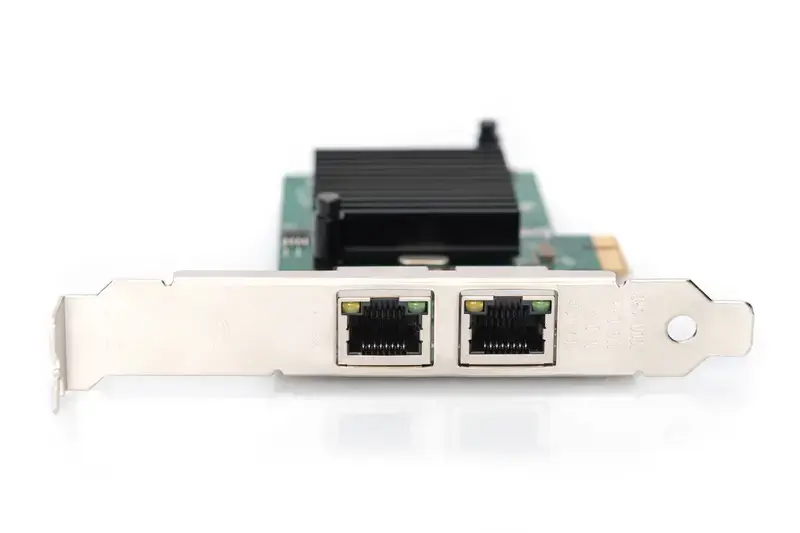 DIGITUS DN-10132 Gigabit Ethernet PCI Express kortelė 2 prievadų 32 bitų žemo profilio laikiklis "Intel" mikroschemų rinkinys